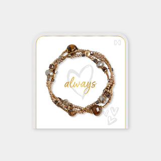 Love, Always Bracelet Set - Natural