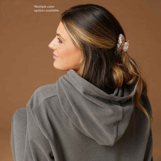 Smooth Braid Tie Hoodie - Charcoal