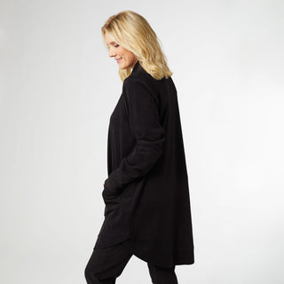 Weekend Brushed All Day Pocket Cardigan - Black