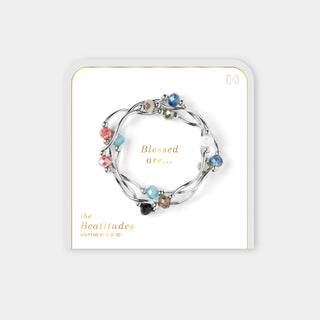 Beatitudes Curly Stretch Bracelet - Silver