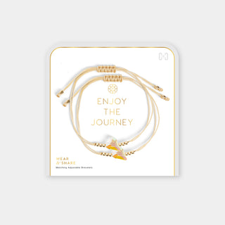 Wear + Share Bracelets Enjoy the Journey - Cream