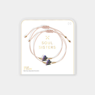 Wear + Share Bracelets Soul Sisters - Light Pink