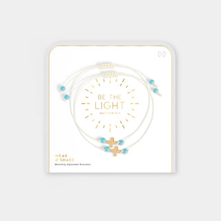 Faith Wear + Share Bracelets - Be the Light - Cream