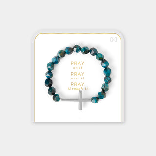 Pray on it, Pray over it, Pray through it - Teal