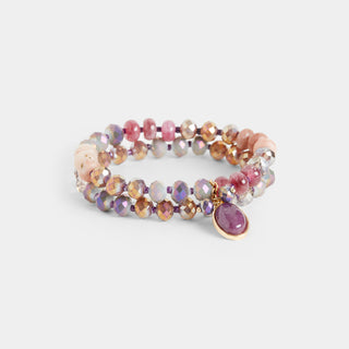 Chaya Bracelet - Red/Plum