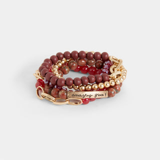 Amazing Grace Bracelet - Red