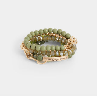 Amazing Grace Bracelet - Green