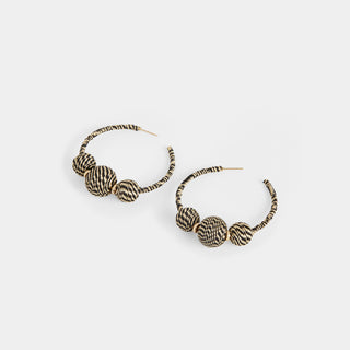 Aleena Earring - Black/White