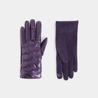 Puffer Touchscreen Gloves - Purple