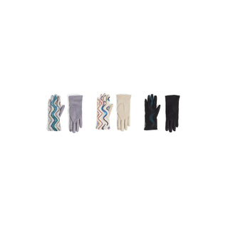 Wavy Felt Touchscreen Gloves Assortment Pack