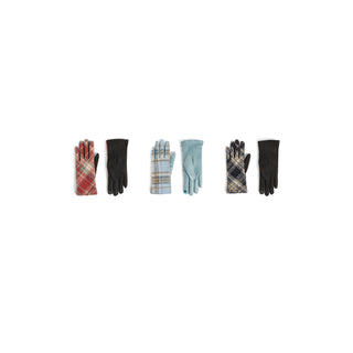 Plaid Touchscreen Gloves Assortment Pack