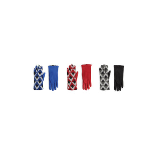 Diamond Pattern Touchscreen Gloves Assortment Pack