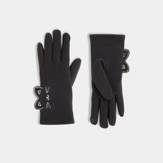 Kitty Ears Touchscreen Gloves - Black