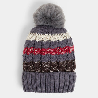 Telluride Winter Knit Hat - Dark Grey Multi