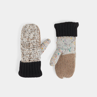 Winter Carnival Mitten - Beige Multi