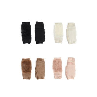 Faux Furry Fingerless Gloves Assortment Pack