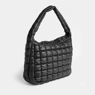 Brynn Pillow Puffer Shoulder Bag - Black