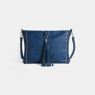 Billie Crossbody Bag w/ Tassel - Denim