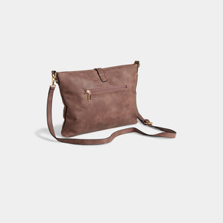 Billie Crossbody Bag w/ Tassel - Dusty Plum