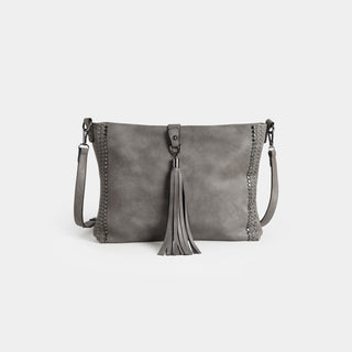 Billie Crossbody Bag w/ Tassel - Smokey Grey