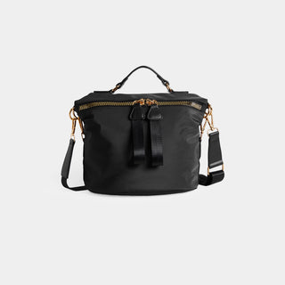 Mariah Chunky Zipper Crossbody - Black