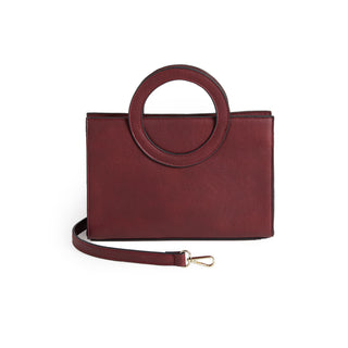 Ayesha Mini Tote + Crossbody - Burgundy