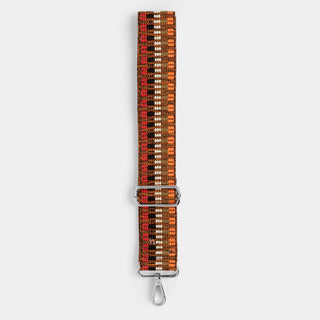 Interchangeable Bag Strap - Orange/Brown Stripe