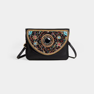 Artisan Beaded Split Pocket Crossbody - Celestial Burst