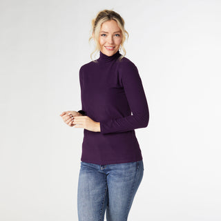 Reign Long Sleeve Turtleneck - Italian Plum