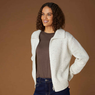 Scrunch Sleeve Crew Neck Tee - Espresso