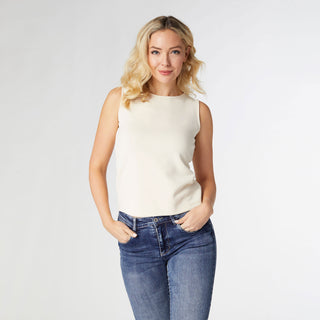 Hilarie Super Soft Tank - Winter White