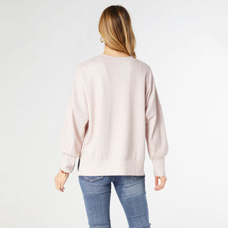 Tansy Supersoft Crew Neck Top - Dusty Rose