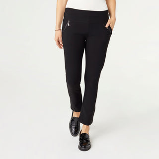 Jasmine Zip Pocket Flare Legging - Black