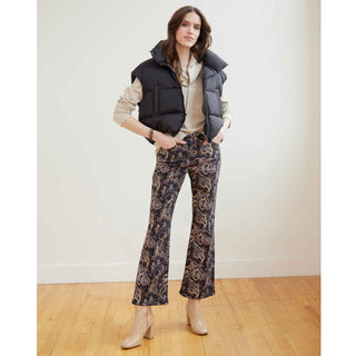 Draco Printed Flare Pant - Black Printed