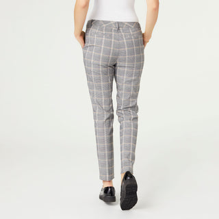 Wylda Stretch Plaid Pant - Black/Cream