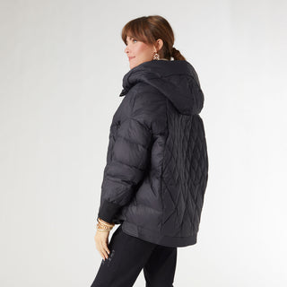 Londyn Relaxed Down Quilted Jacket - Black