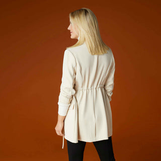 Harmony Tie Waist Blazer - Bone