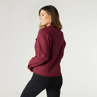 Cloud 9ine Jacket with Fringe - Beaujolais