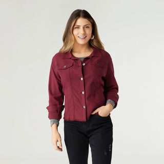 Cloud 9ine Jacket with Fringe - Beaujolais