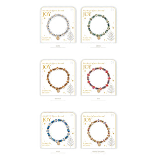 Joyful Christmas Time Stretch Bracelet Assortment Pack - 