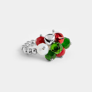 Holly Jolly Jingle Stretch Ring - Christmas Multi