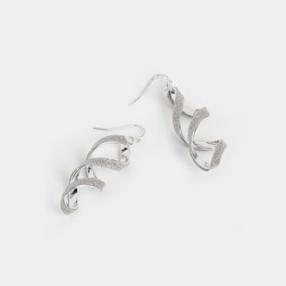 Jianna Twist Earrings - Silver