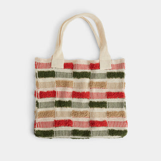 Christmas Shopper Tote - Red/Green Check