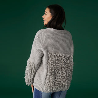 Sidra Loop Knit Cardigan - Grey