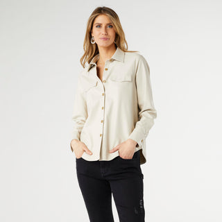 Ashton Faux Leather Shirt