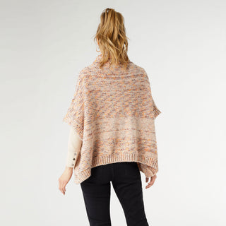 Bolton Confetti Turtleneck Poncho - Multi