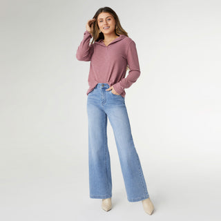 EverStretch Wide Leg - Medium Denim