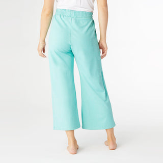 Weekend Brushed Pocket Crop - Turquoise