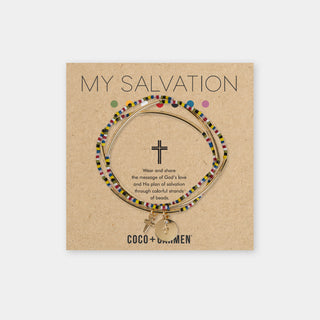 My Salvation Cross Charm Bracelet - Gold