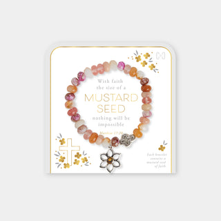 Mustard Seed Bracelet - Pink Multi